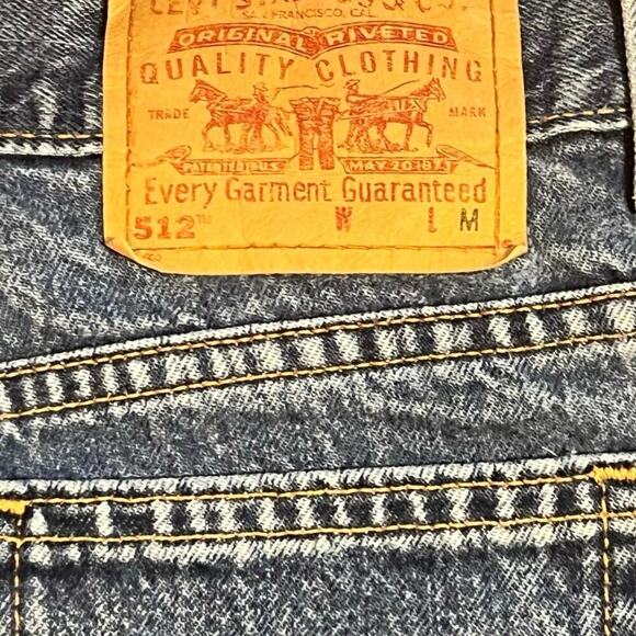 Vintage Levi’s 512 Women’s Size 12 Petite M Relaxed Fit Tapered Leg Y2K 90s USA - Picture 4 of 9
